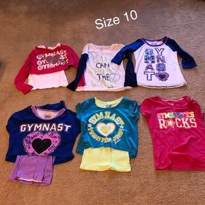 Justice brand Gymnastics shirts